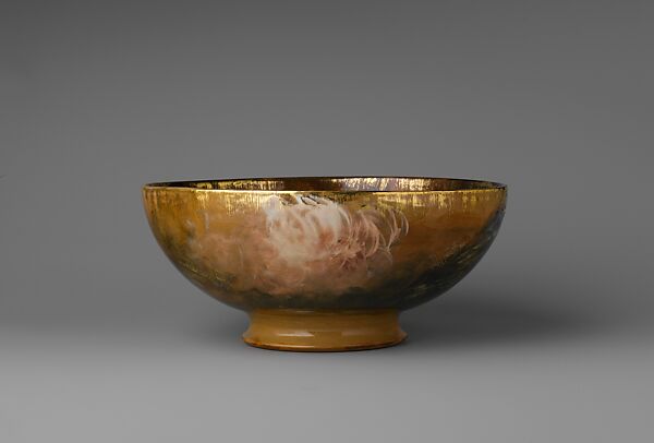 Bowl, Albert R. Valentien (American, Cincinnati, Ohio 1862–1925 San Diego, California), Earthenware, American 