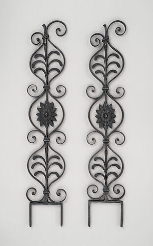 Iron baluster (one of a pair)