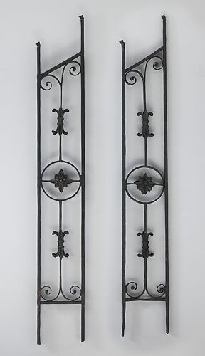 Iron baluster (one of a pair)