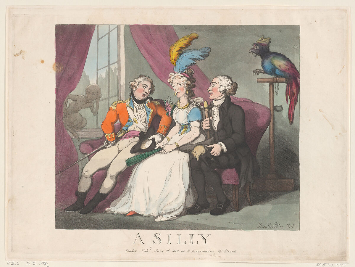 A Sulky, Thomas Rowlandson (British, London 1757–1827 London), Etching and aquatint, hand-colored 