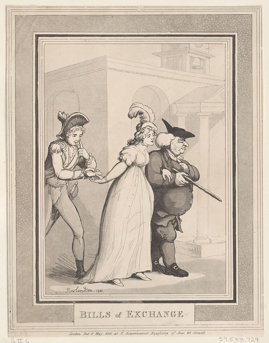 Thomas Rowlandson Bills Of Exchange The Metropolitan Museum Of Art