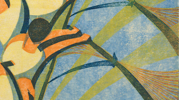 The Eight, Cyril E. Power (British, London 1872–1951 London), Color linocut on Japanese paper