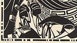 Tour de Suisse, Lill Tschudi (Swiss, Schwanden 1911–2004 Schwanden), Linocut on Japanese paper