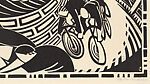 Tour de Suisse, Lill Tschudi (Swiss, Schwanden 1911–2004 Schwanden), Linocut on Japanese paper