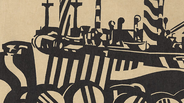 S.S. Jerseymoor, Edward Alexander Wadsworth (British, Cleckheaton, West Yorkshire 1889–1949), Woodcut