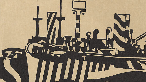 S.S. Jerseymoor, Edward Alexander Wadsworth (British, Cleckheaton, West Yorkshire 1889–1949), Woodcut