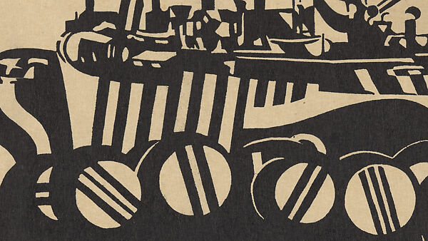 S.S. Jerseymoor, Edward Alexander Wadsworth (British, Cleckheaton, West Yorkshire 1889–1949), Woodcut