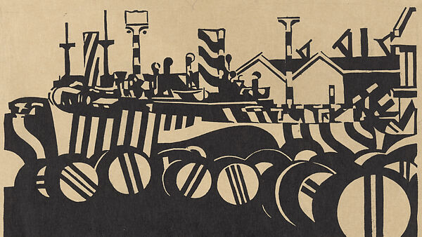 S.S. Jerseymoor, Edward Alexander Wadsworth (British, Cleckheaton, West Yorkshire 1889–1949), Woodcut