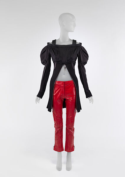Look 32, Louis Vuitton Co. (French, founded 1854), silk, leather, French 