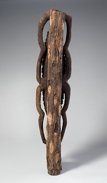 Grade Figure, Fern wood, pigment (?), Banks Islands