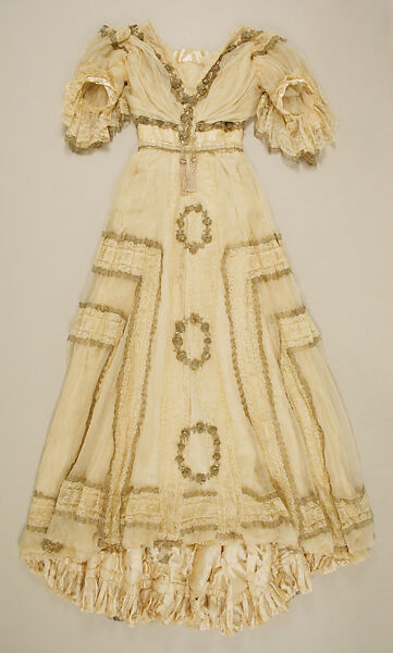 Evening dress, Jacques Doucet (French, Paris 1853–1929 Paris), silk, French 