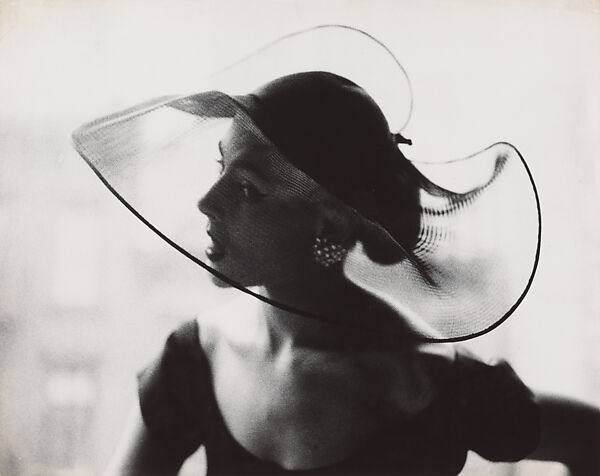 Translucent Hat, Lillian Bassman (American, Brooklyn, New York 1917–2012 New York), gelatin silver print 