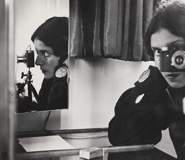 Self-Portrait with Leica, Ilse Bing (German, 1899–1998), gelatin silver print 