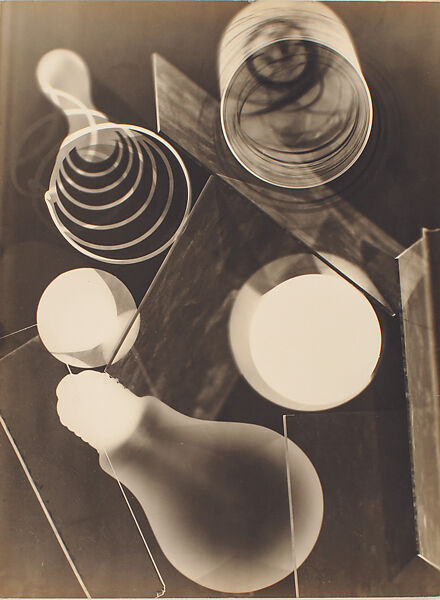 Light Bulb, Spring, Squares and Circles, Elfriede Stegemeyer  German, gelatin silver print