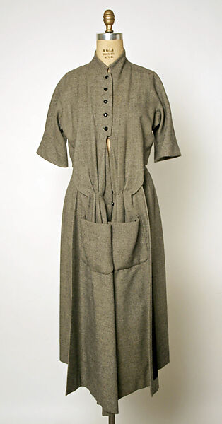 Dress, Jacques Fath (French, 1912–1954), (a, b) wool; (c) leather
c) leather, French