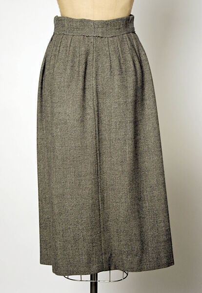 Dress, Jacques Fath (French, 1912–1954), (a, b) wool; (c) leather
c) leather, French