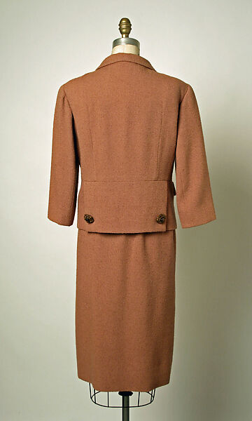 Suit, House of Balenciaga (French, founded 1937), wool, silk, glass beading, French
