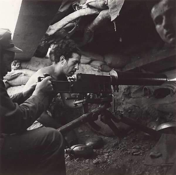 Militiamen in a Trench, Kati Horna (Mexican (born Hungary), Szilasbalhás 1912–2000 Mexico City), gelatin silver print 