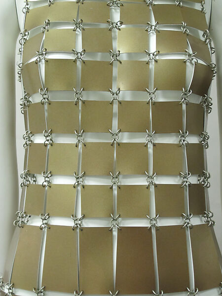 Dress, Paco Rabanne (French, born Spain 1934–2023), plastic, metal, French