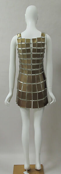 Dress, Paco Rabanne (French, born Spain 1934–2023), plastic, metal, French