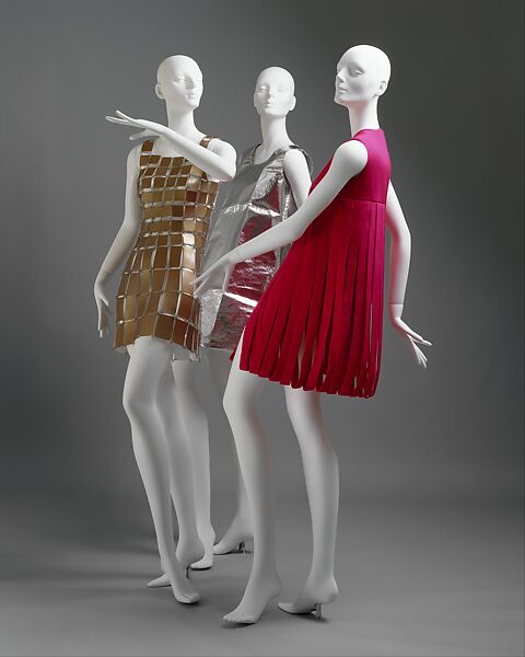 Dress, Paco Rabanne (French, born Spain 1934–2023), plastic, metal, French