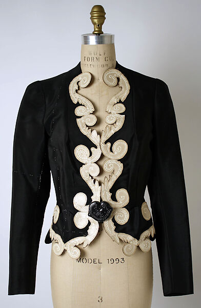 Jacket, Schiaparelli (French, founded 1927), leather, plastic (cellulose nitrate), French
