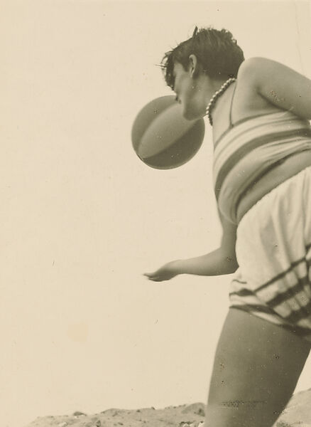 Female Student with Beach Ball, Irene Bayer-Hecht (American, 1898–1991), gelatin silver print 