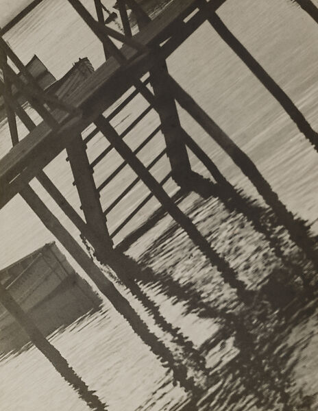 Fisherman's Dock, Olga Máté (Hungarian, 1878–1961), gelatin silver print 