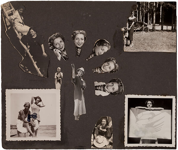 Self-Potrait Collage, Adele Gloria (Italian, 1910–1984), collage with gelatin silver prints 