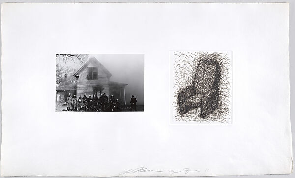 Photographs and Etchings I, from "Photographs and Etchings", Jim Dine (American, born Cincinnati, Ohio, 1935), Etching and gelatin silver print 
