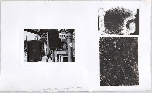 Photographs and Etchings VIII, from "Photographs and Etchings", Jim Dine (American, born Cincinnati, Ohio, 1935), Etching and gelatin silver print 