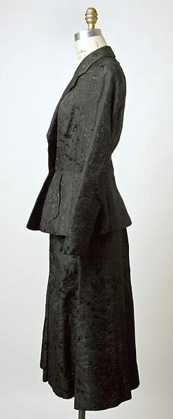 Cocktail ensemble, Schiaparelli (French, founded 1927), (a–c) silk
(d) silk, feathers, French