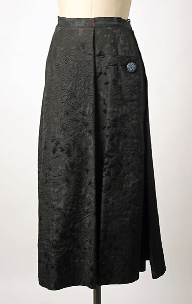 Cocktail ensemble, Schiaparelli (French, founded 1927), (a–c) silk
(d) silk, feathers, French