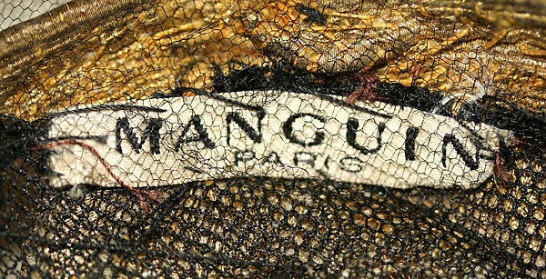 Evening hat, Manquin (French), metallic, silk, French