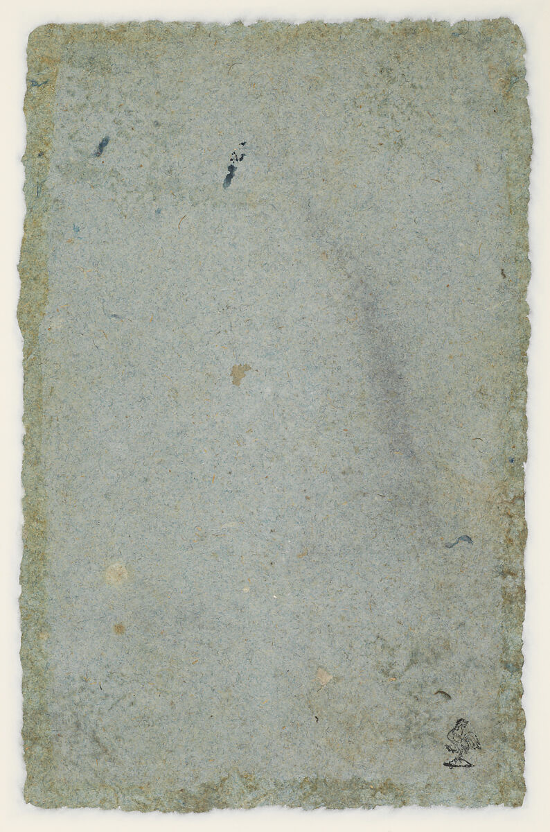 Study of a Seated Mannequin with an Arrangement of Drapery, for a Figure of the Virgin, Anonymous, North-Italian, probably Lombard, 15th century, Pen with two colors of brown ink and wash (warm brown and grayish), highlighted with white gouache, over grayish black chalk, on gray-blue paper