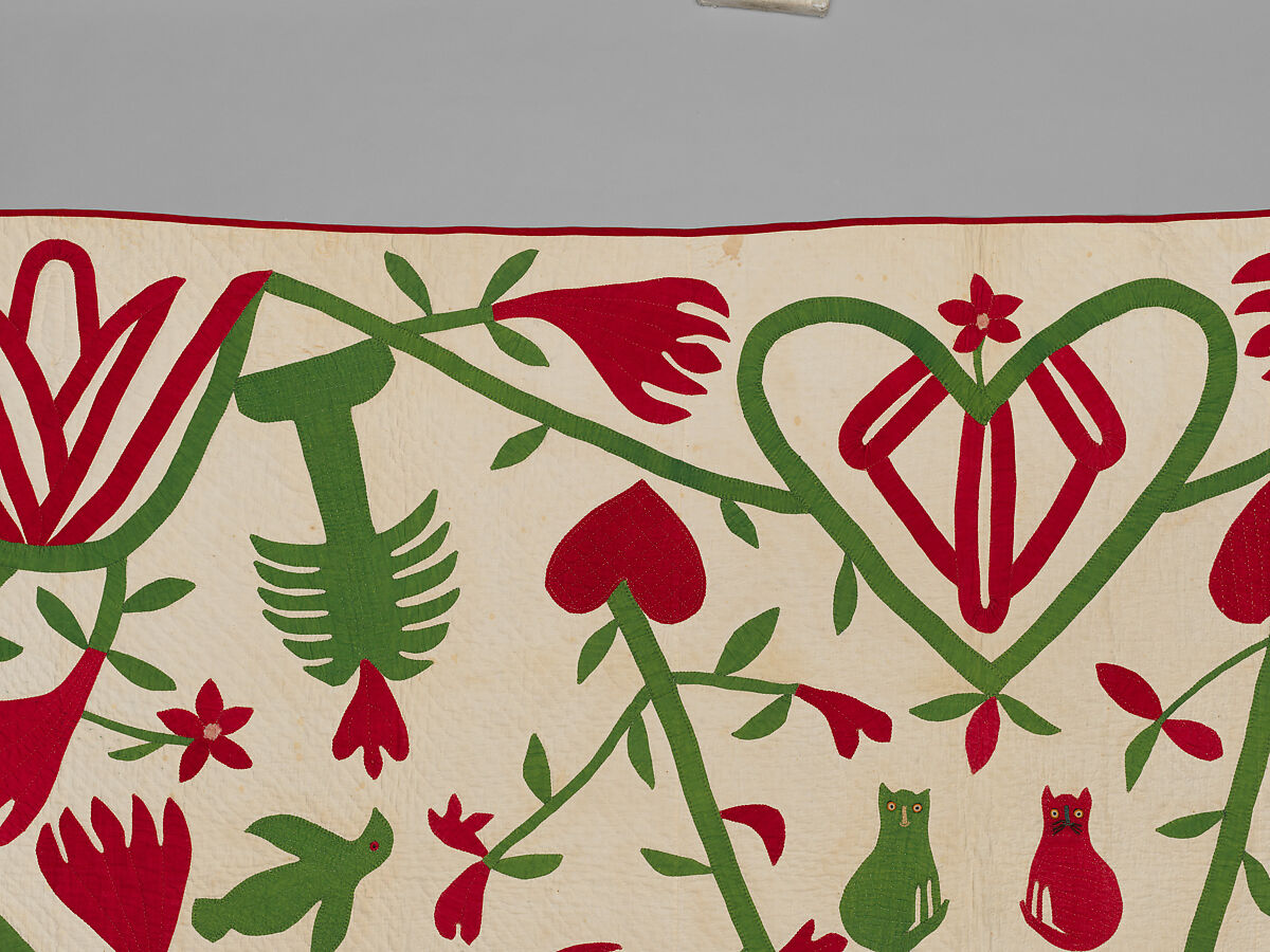 Cat quilt, Unknown  , American (New York), Cotton, American