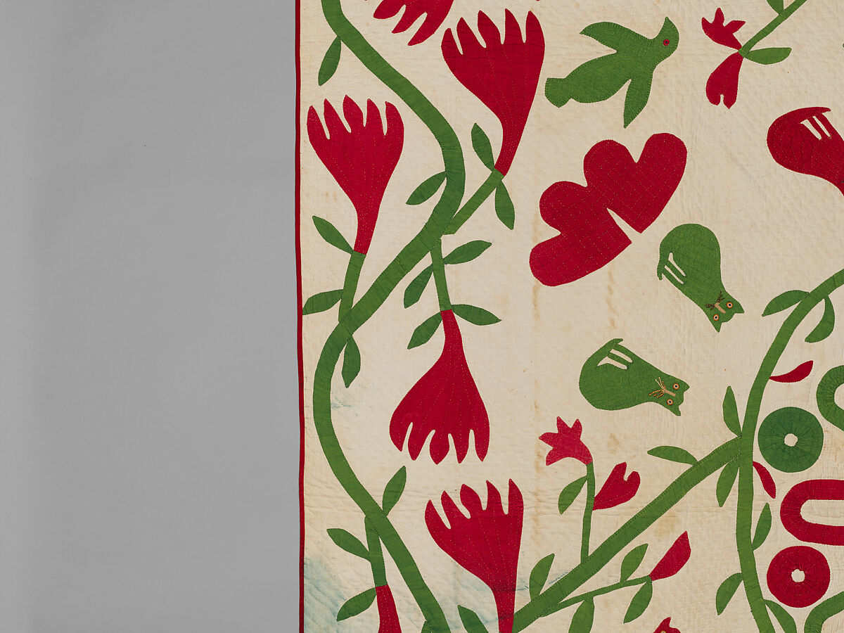 Cat quilt, Unknown  , American (New York), Cotton, American