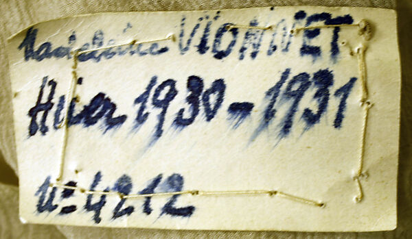 Evening dress, House of Vionnet (French, active 1912–14; 1918–39), silk, glass, metal, French