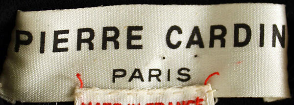 Ensemble, Pierre Cardin (French (born Italy), San Biagio di Callalta 1922–2020 Neuilly), wool, cotton, plastic, French