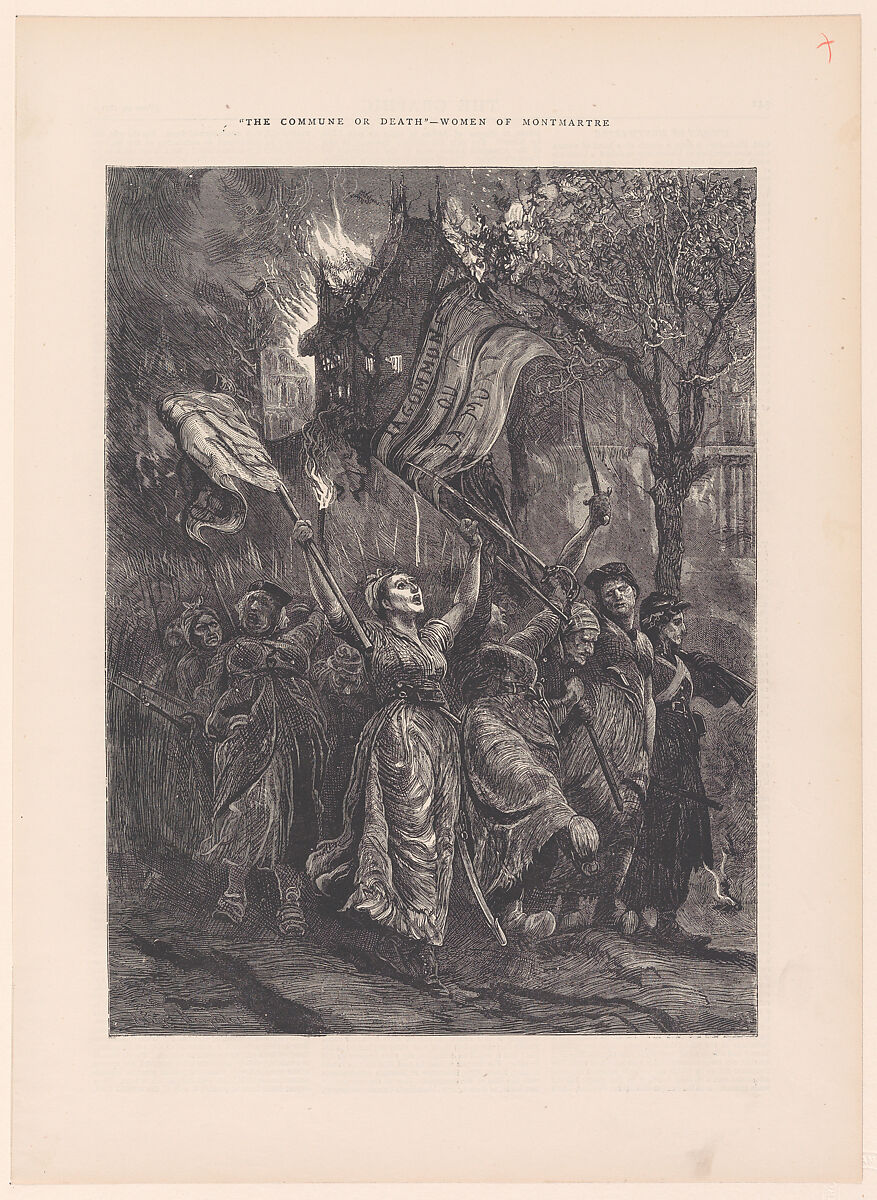 Women of Montmartre, from "The Graphic," vol. 3, Arthur Boyd Houghton  British, born India, Wood engraving