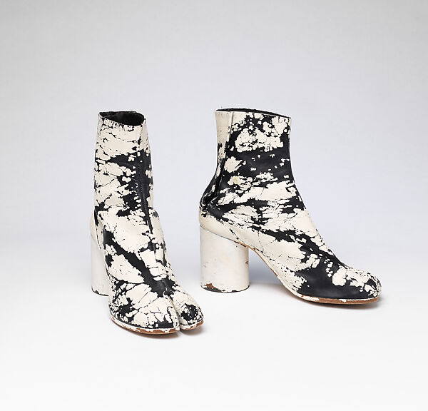 Shoes, Maison Margiela (French, founded 1988), leather, wood, metal, French 