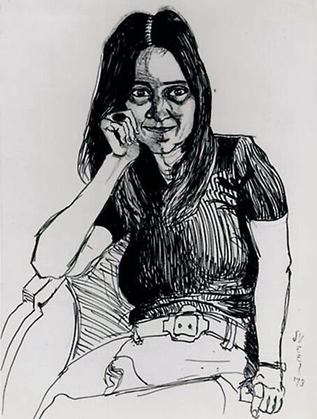 Adrienne Rich, Alice Neel (American, Merion Square, Pennsylvania 1900–1984 New York), Ink on paper 