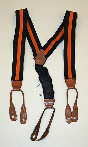 Zoot suit, (c) cotton; (d) silk; (f) leather, metal (g) elastic, leather, metal; (h) wool; (i, j) leather, American