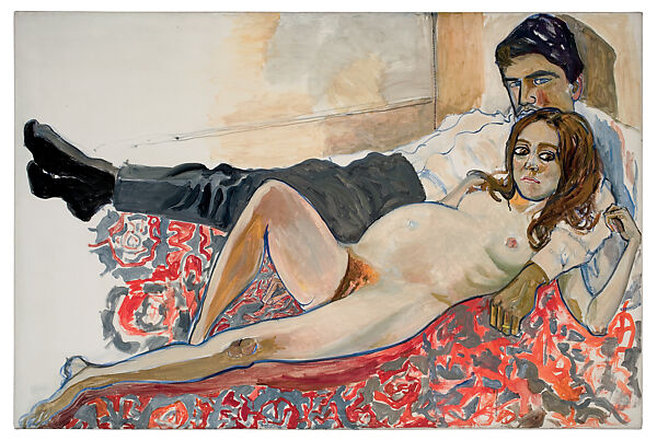 Pregnant Julie and Algis, Alice Neel (American, Merion Square, Pennsylvania 1900–1984 New York), Oil on canvas 