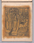 Sketchbook, with preparatory sketches for Workmen, Dancers, Slalom, Bells, People coming out of church, Life Class, Lill Tschudi (Swiss, Schwanden 1911–2004 Schwanden), Watercolor, graphite, and gouache