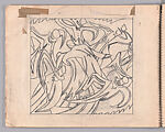 Sketchbook, with preparatory sketches for Workmen, Dancers, Slalom, Bells, People coming out of church, Life Class, Lill Tschudi (Swiss, Schwanden 1911–2004 Schwanden), Watercolor, graphite, and gouache