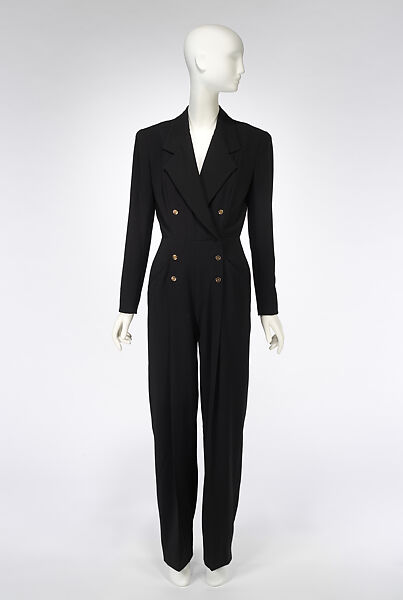 Jumpsuit, Calvin Klein, Inc. (American, founded 1968), wool, silk, metal, American