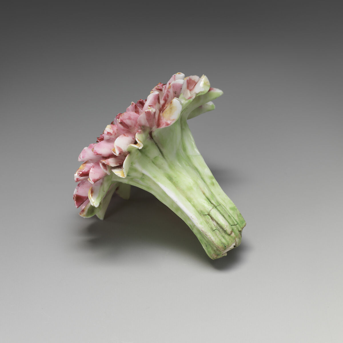 Porcelain flower (one of a set of nine), Soft-paste porcelain, French