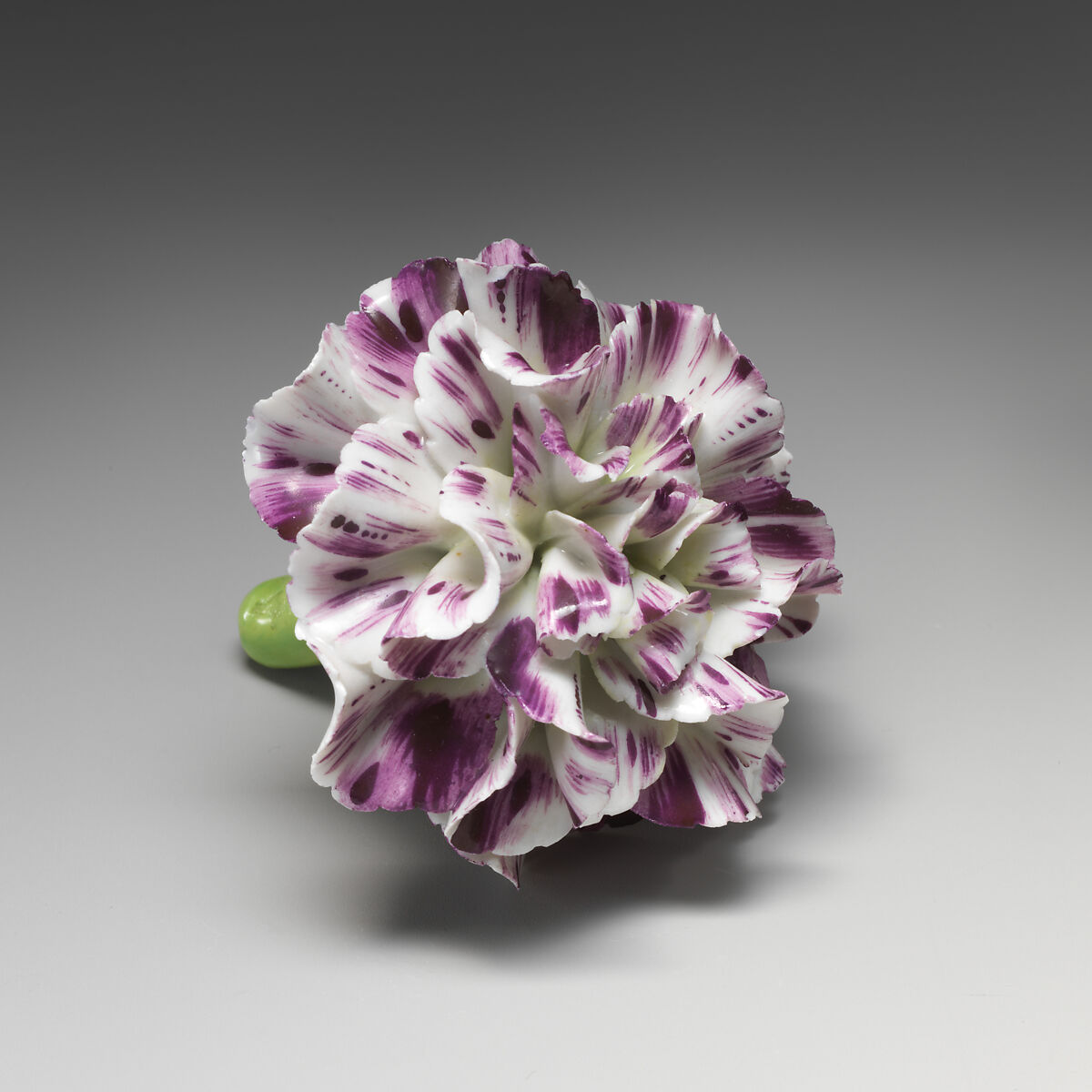 Porcelain flower (one of a set of nine), Soft-paste porcelain, French 