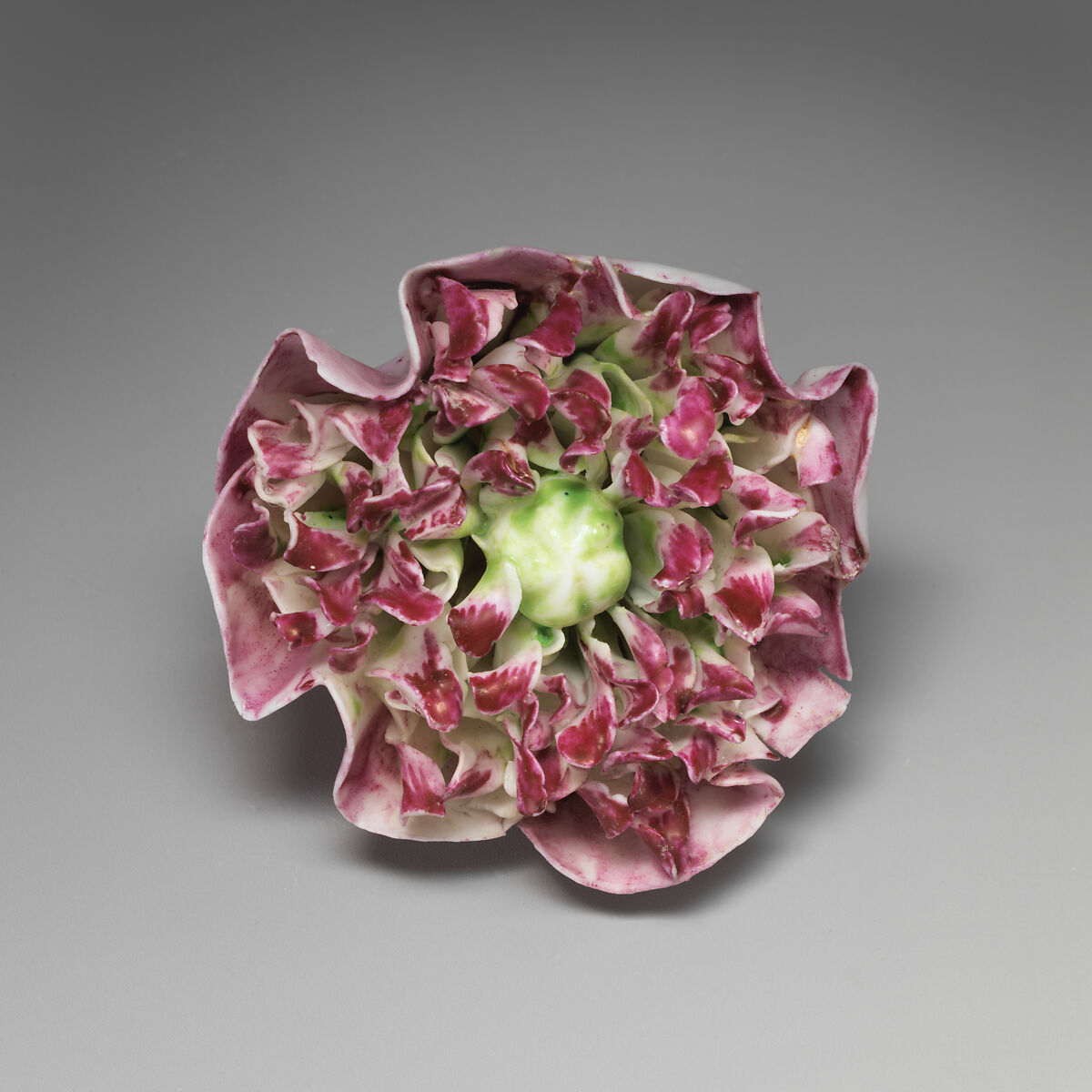 Porcelain flower (one of a set of nine), Soft-paste porcelain, French 